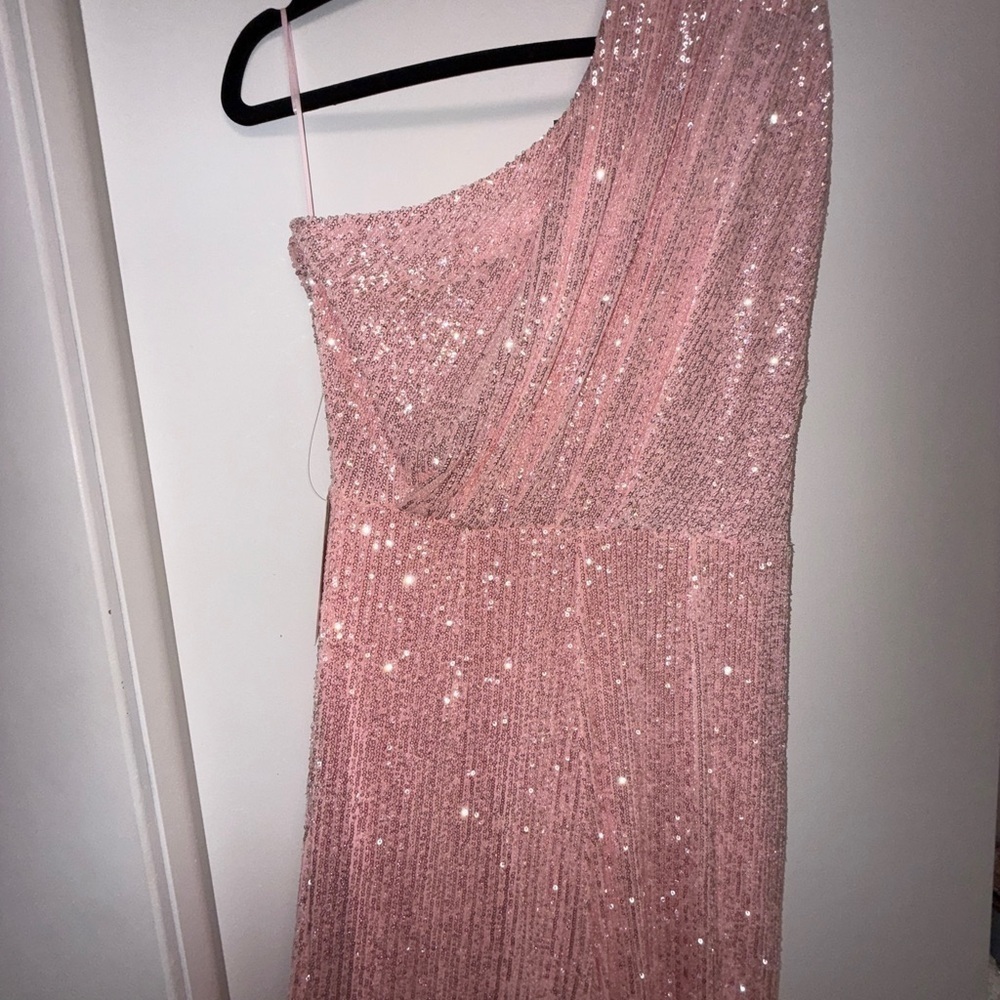 NWT | JAYGODFREY Pink Full-Length One-Shoulder Jumpsuit Size 10 - Picture 11 of 12